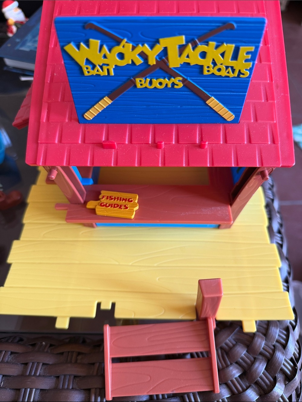 Disney Mickey Mouse Bait and Tackle Shop. Missing a rail for the steps.